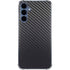 Black Carbon Fiber Specialty Texture Material Galaxy A35 5G Clear Case